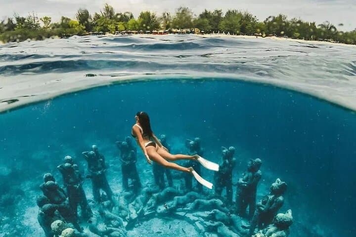 Private Half-Day Snorkel: Turtles & Underwater Statues, Gili Islands photo 3