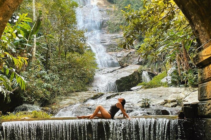 Forest Jeep Tour & Hike to Pedra Bonita — Tijuca Waterfall, Cave & Drone Photos photo 4