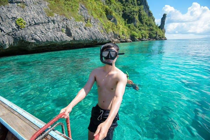 Private Long-Tail Phi Phi Island Tour from Krabi — Snorkel Maya Bay & Bamboo Island