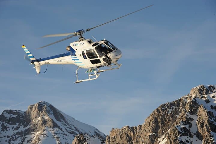 Helicopter tour over the Central Alps: Valle Camonica, Lake Iseo & Adamello Glacier
