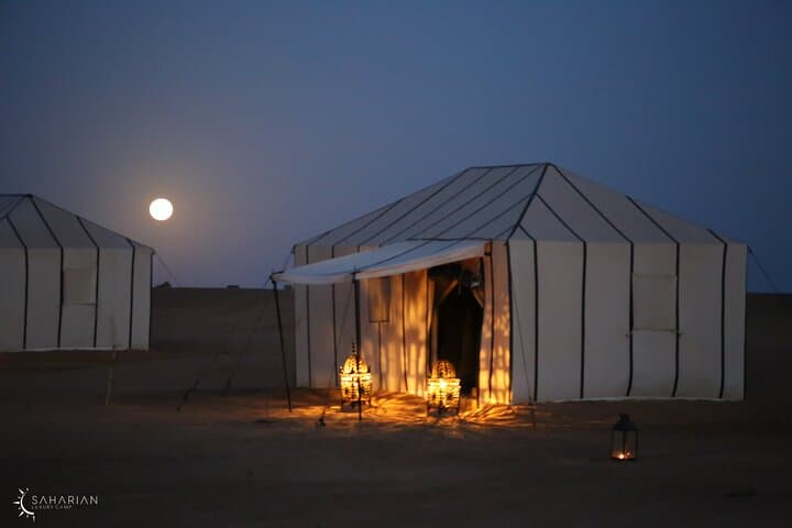 Overnight at Saharian Luxury Camp: Merzouga Camel Trek, Dunes & Starry Dinner photo 2