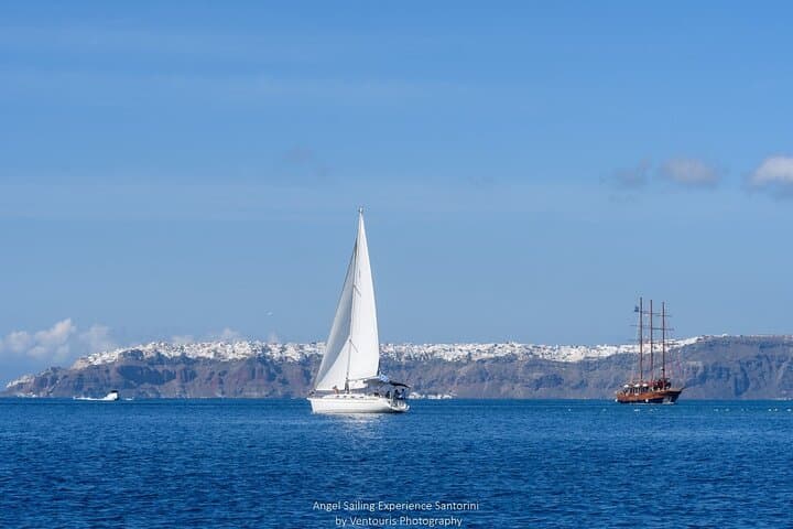 Santorini Private Day Sailing Cruise with Meal, Hot Springs & Caldera Swim photo 2