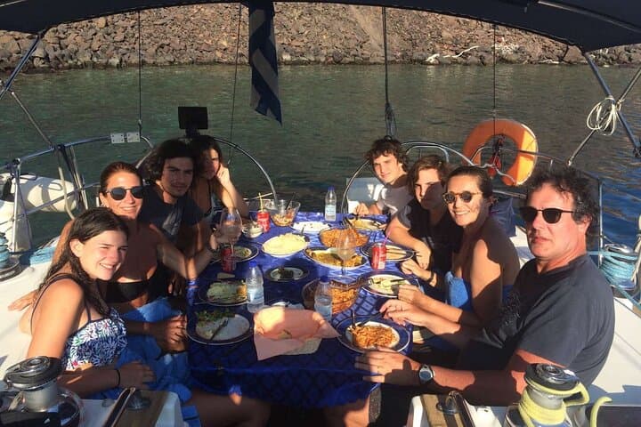 Santorini Private Day Sailing Cruise with Meal, Hot Springs & Caldera Swim photo 3