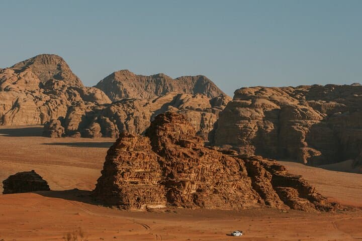 Full-day Wadi Rum Jeep Tour: Sandboarding, Nabatean Ruins & Bedouin Lunch
