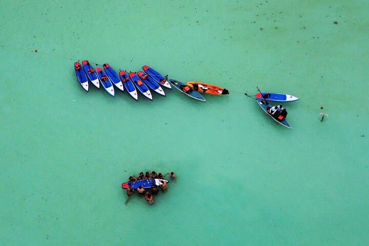 Sunrise Paddle or Kayak Tour & Floating Picnic on Bacalar Lagoon photo 6