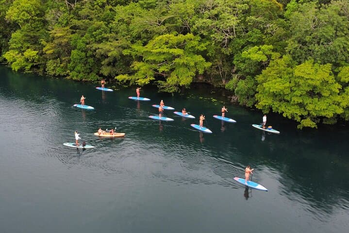 Sunrise Paddle or Kayak Tour & Floating Picnic on Bacalar Lagoon photo 5