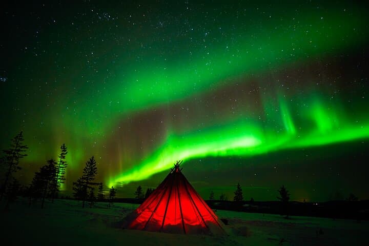 Northern Lights Snowmobile Tour in Rovaniemi: Arctic Night Ride & Campfire photo 6
