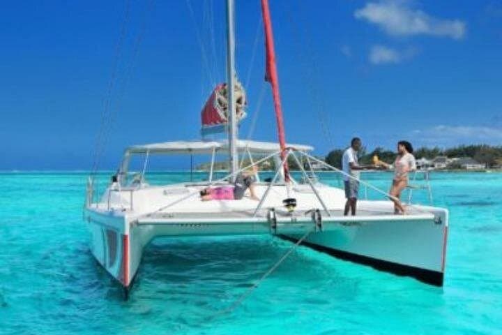 Catamaran to Île aux Cerfs: Mauritius Day Cruise, Waterfalls & BBQ photo 1