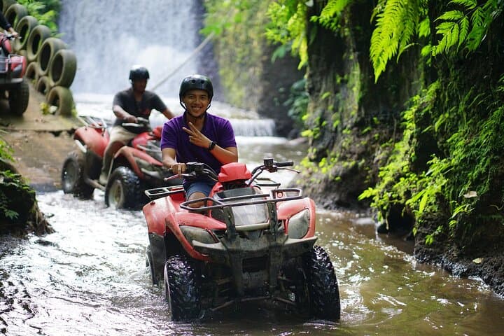 Bali Quad Bike Adventure: Gorilla Cave, Monkey Forest & Tegenungan Falls