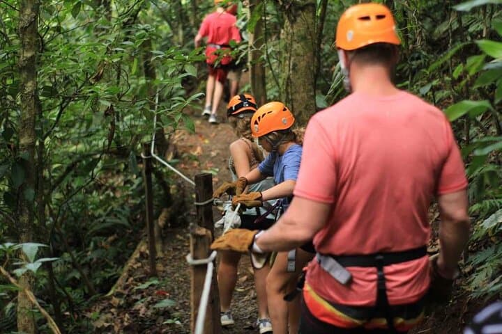 Arenal Combo Extreme: Waterfall Canyoning and Two-Zipline Adventure from La Fortuna photo 3