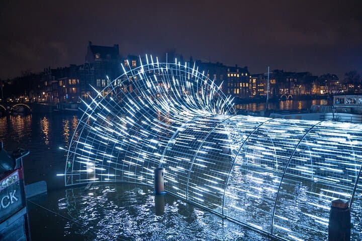 Cruise the Amsterdam Light Festival on an Electric Boat — 75‑Minute Guided Tour with Open Bar photo 3