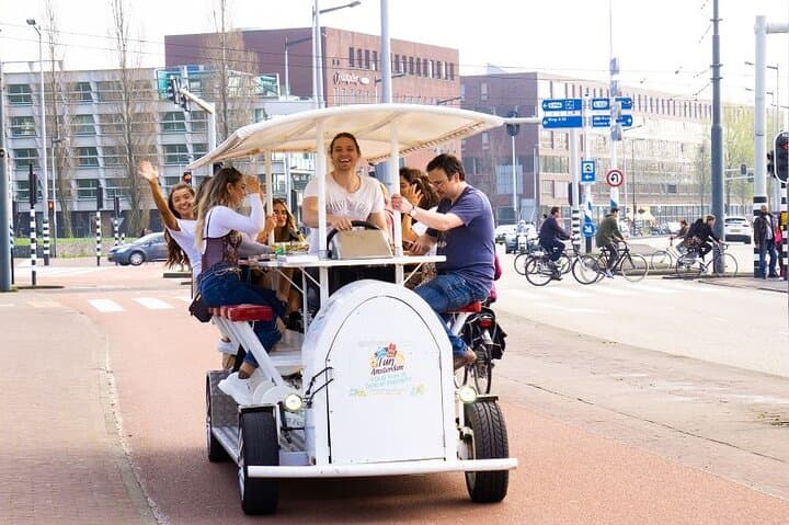 Amsterdam Beer Bike Blast: Private Beer Bike Tour with On-Tap Refreshments photo 4
