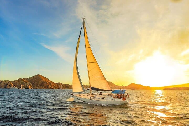 Luxury Sunset Sail in Cabo San Lucas with Snacks & Premium Drinks