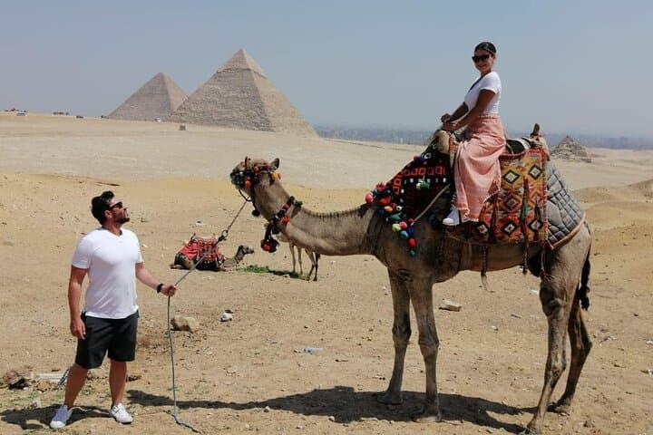 Giza Pyramids Layover Tour: Camel Ride, ATV Quad & Nile Dinner Cruise