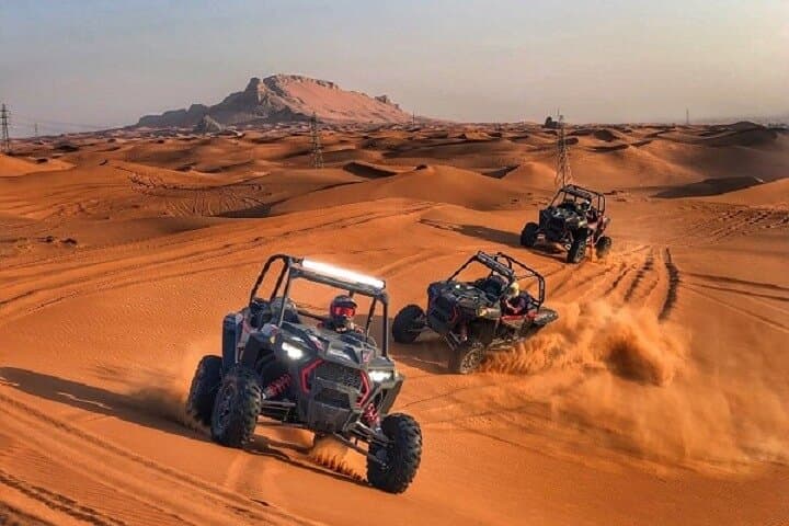 Lahbab Desert Buggy Self-Drive with Camel Ride & Sandboarding in Dubai