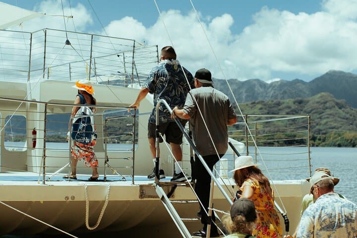 Kualoa Ranch Ocean Voyage: Kaneohe Bay Catamaran Cruise & Moli’i Fishpond Tour photo 5