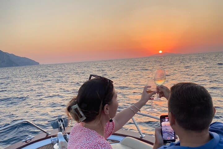 Private Sunset Gozzo Cruise Along the Sorrento Coast