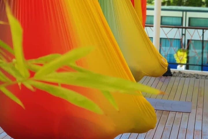 Aerial Yoga Class in Kata, Phuket — 60-Minute Hammock Flow with Pool Access photo 3