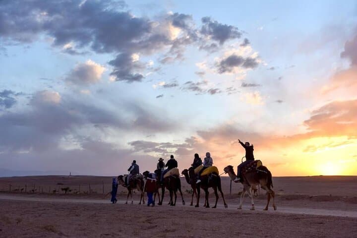 Agafay Sunset Camel Ride & Dinner: Half-Day Desert Experience from Marrakech