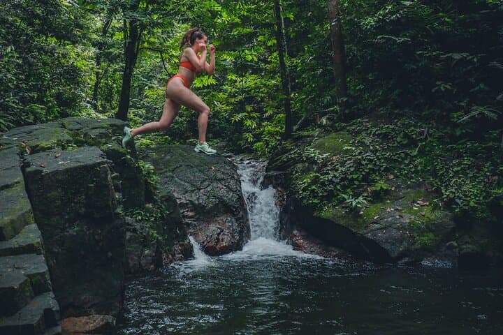 Secluded waterfall adventure near Kuala Lumpur: two-level jungle falls