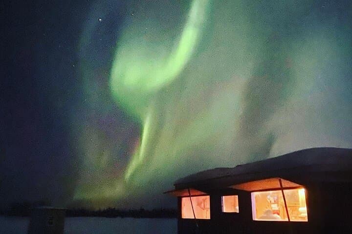Aurora Ice: Fairbanks Ice Fishing and Northern Lights Salmon Dinner photo 1