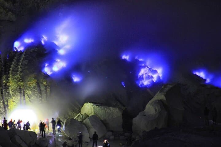 Mount Ijen Blue Fire Overnight Trek from Bali — Volcano Crater & Sunrise Hike