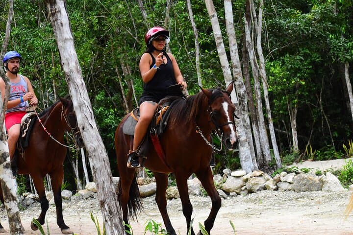 Riviera Maya Jungle Quad, Horseback & Zipline Adventure with Cenote Swim photo 4