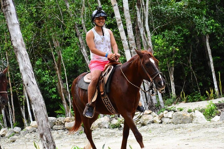 Riviera Maya 4-in-1: ATV, Horseback, Ziplines & Cenote Adventure from Cancún photo 3