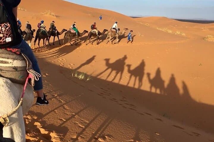 Overnight Camel Trek to Erg Chebbi: Sunset & Sunrise Desert Camp from Merzouga