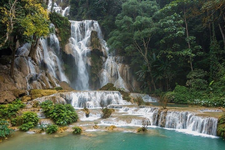 Boat to Buddha: Pak Ou Caves and Kuang Si Waterfall Private Tour from Luang Prabang photo 1
