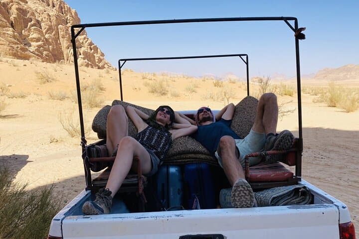 Wadi Rum Private Jeep and Wild Camping: Full-Day 4x4 Adventure and Starry Overnight photo 2