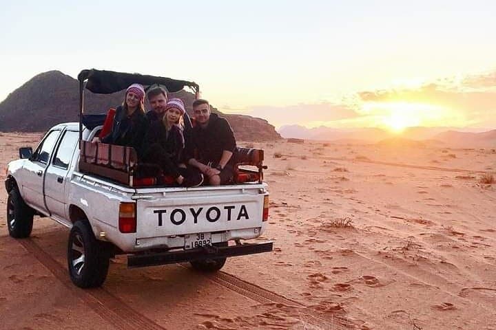 Wadi Rum Full-Day Jeep Tour with Bedouin Overnight — Sandboarding, Burdah Bridge & Sunset photo 2