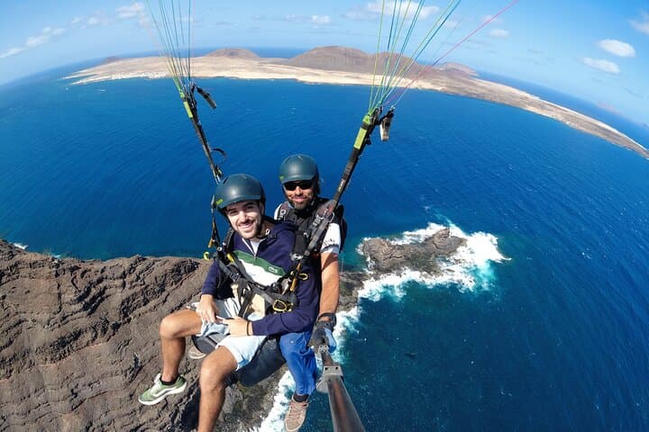 Discovery Flight: Tandem Paragliding Over Lanzarote's Lava Fields and Atlantic photo 6