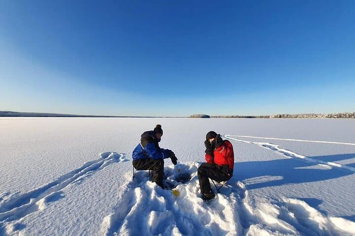 Snowmobile and Ice Fishing Experience in Rovaniemi, Lapland photo 5