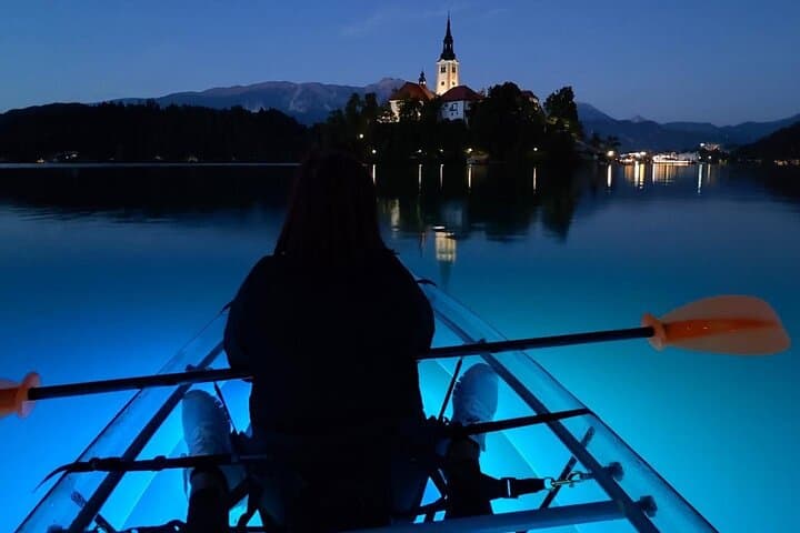 Clear Kayak Tour on Lake Bled — Guided Transparent Kayaking Experience