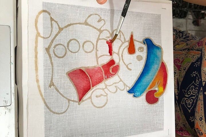 Hands-On Batik Coloring Workshop in Kuala Lumpur — Paint a 20cm Canvas photo 4