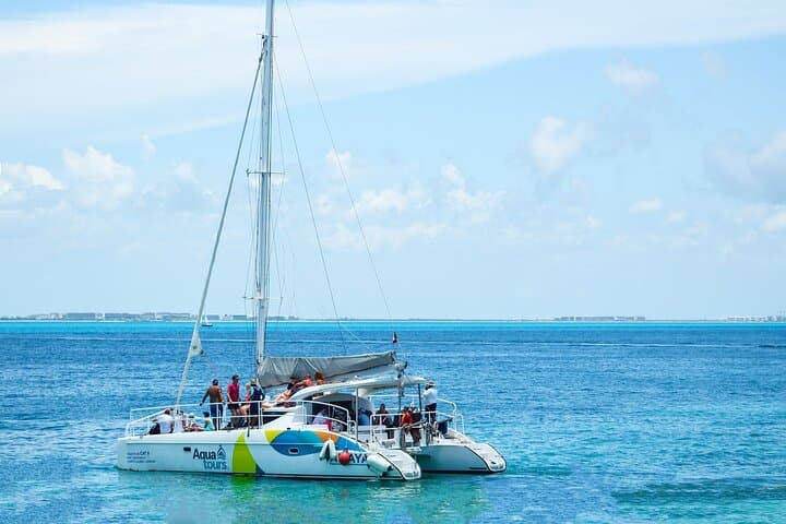 Sail to Isla Mujeres: Catamaran Snorkel, Beach Club & Open Bar from Cancun photo 1