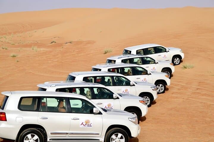 Dubai Private Evening Desert Safari — Dune Bashing, Dinner & Cultural Shows