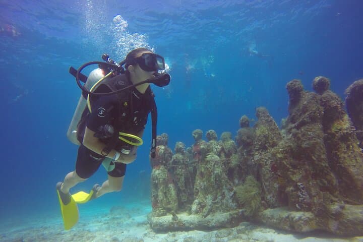 Discover Scuba at MUSA: Beginner Dives to Cancun’s Underwater Museum