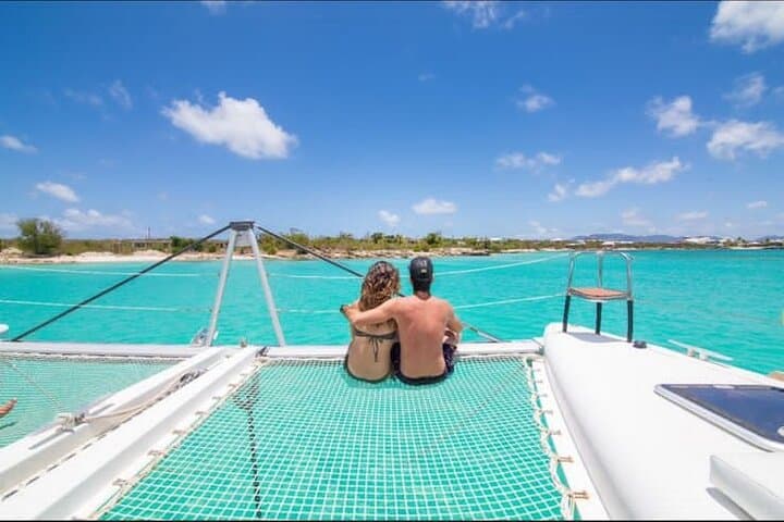Private Full-Day Catamaran Tour to Tintamarre, Pinel & Happy Bay — St Maarten photo 3