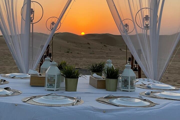 Private Dubai Desert BBQ: Sunset Dune Drive & Exclusive Camp Dinner photo 3