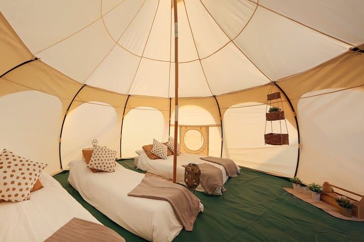 Arabian Desert Glamping: Overnight Private Camp, Dune Drive & BBQ from Dubai photo 2