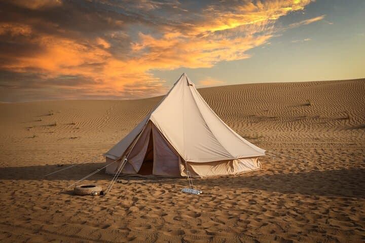 Arabian Desert Glamping: Overnight Private Camp, Dune Drive & BBQ from Dubai photo 6