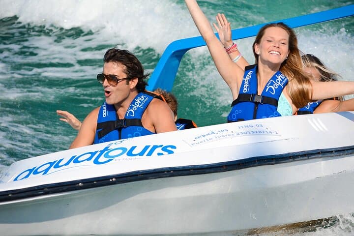 Couples Speedboat and Snorkel Adventure in Nichupté Lagoon and Punta Nizuc