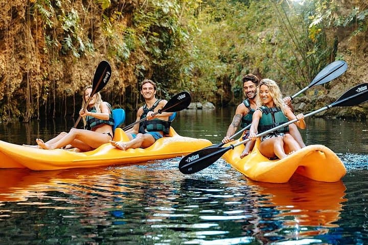Xenotes Adventure from Riviera Maya: Swim, Zip, Kayak and Rappel Four Cenotes photo 4