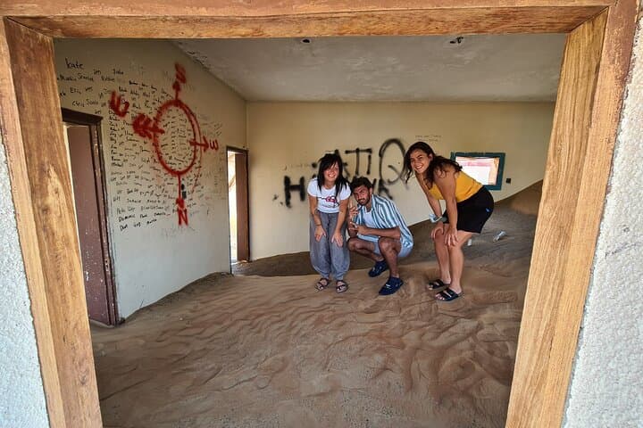 Private Al Madam Ghost Village Desert Safari with Dune Bashing & Sandboarding photo 5