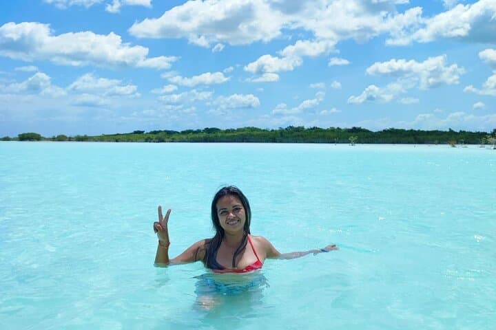 Bacalar Day Trip: Kayak the Lagoon of Seven Colors and Cenote Azul photo 3