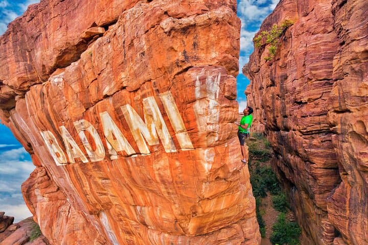 Rock Climbing in Badami: Guided Lessons on Ancient Sandstone Cliffs