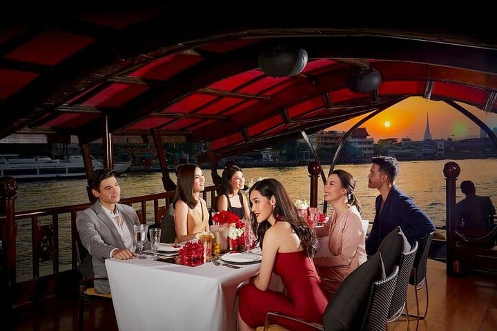 Manohra Luxury Dinner Cruise on the Chao Phraya River — Bangkok Sunset Dining