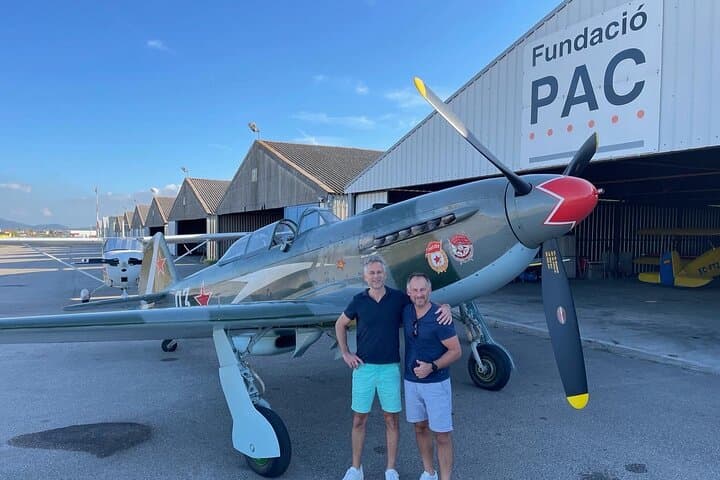 Private Warbird Flight from Sabadell: Yak-9 Aerobatics & Coastal Low-Flying near Barcelona